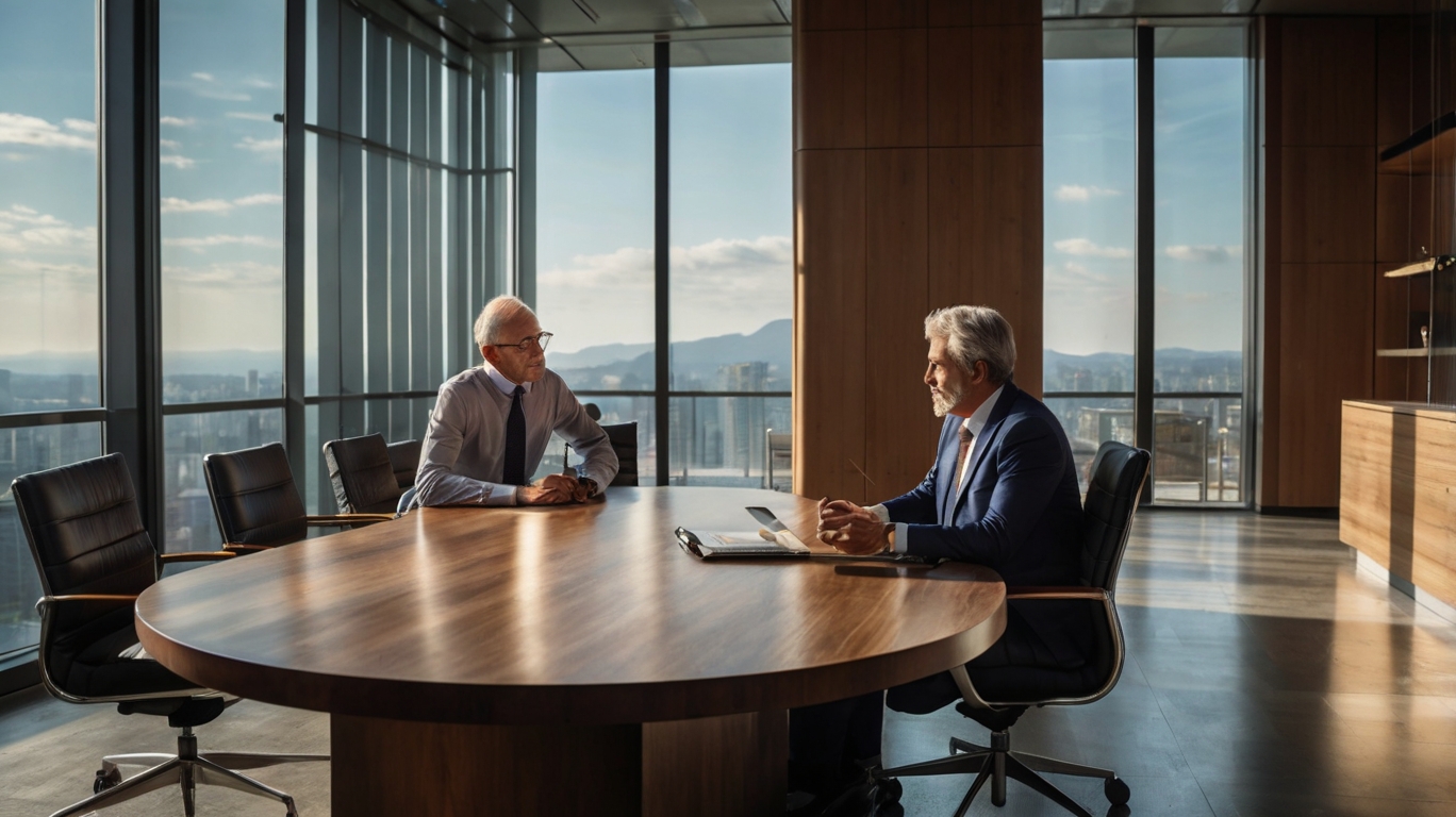 Business Professional Analyzing Financial Documents